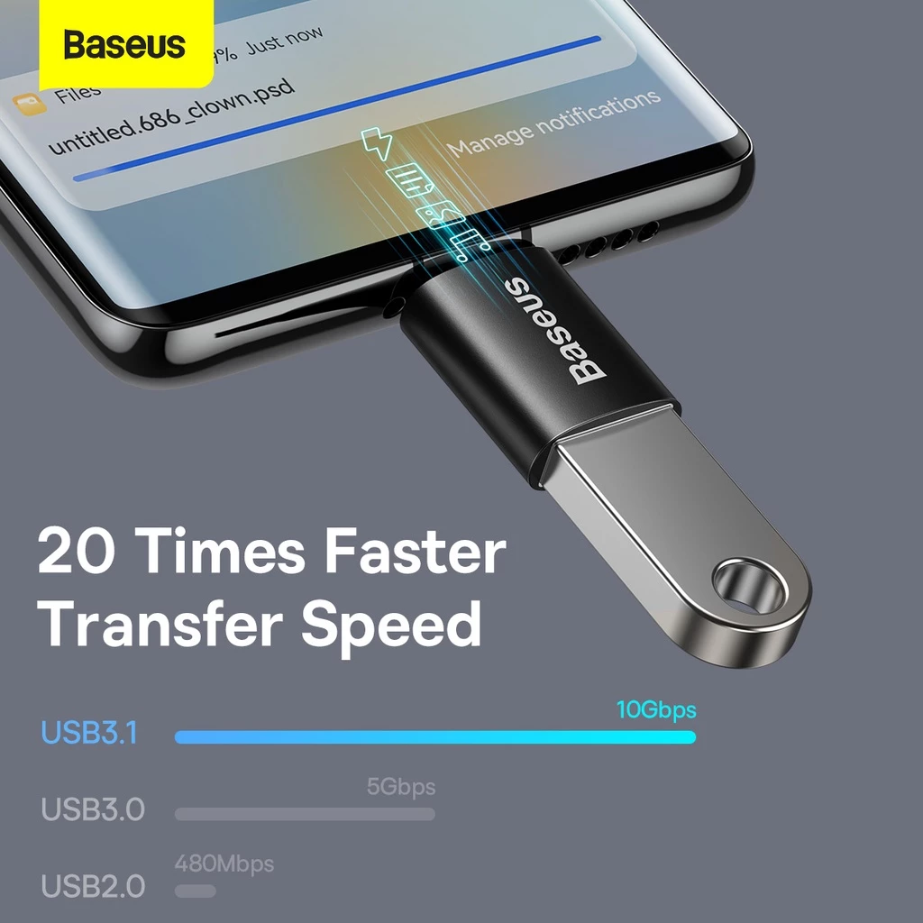 Baseus Mini OTG Type-C USB 3.1 Review: Desain Mini, Performa Maksimal !