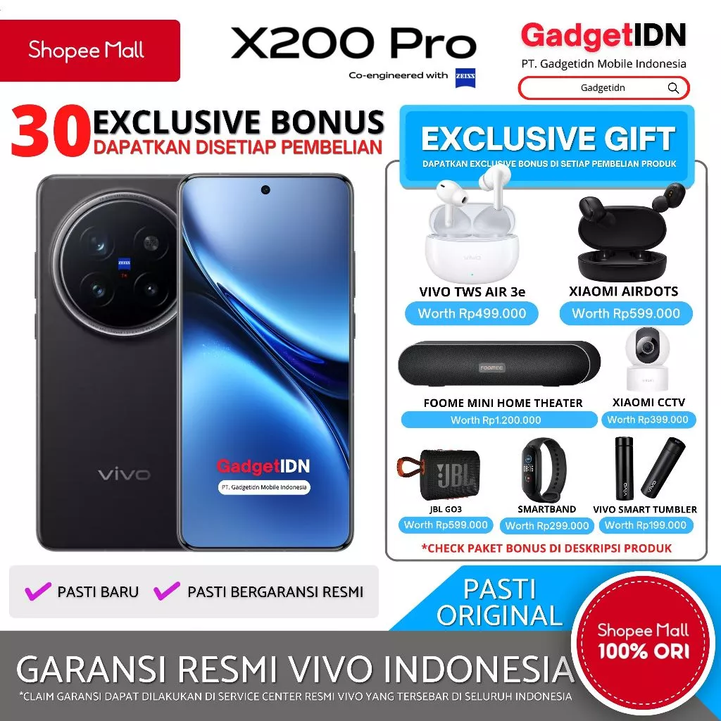 Review HP VIVO X200 Pro Terbaru: Performa Flagship, Kamera 200MP, dan Bonus 30 Item