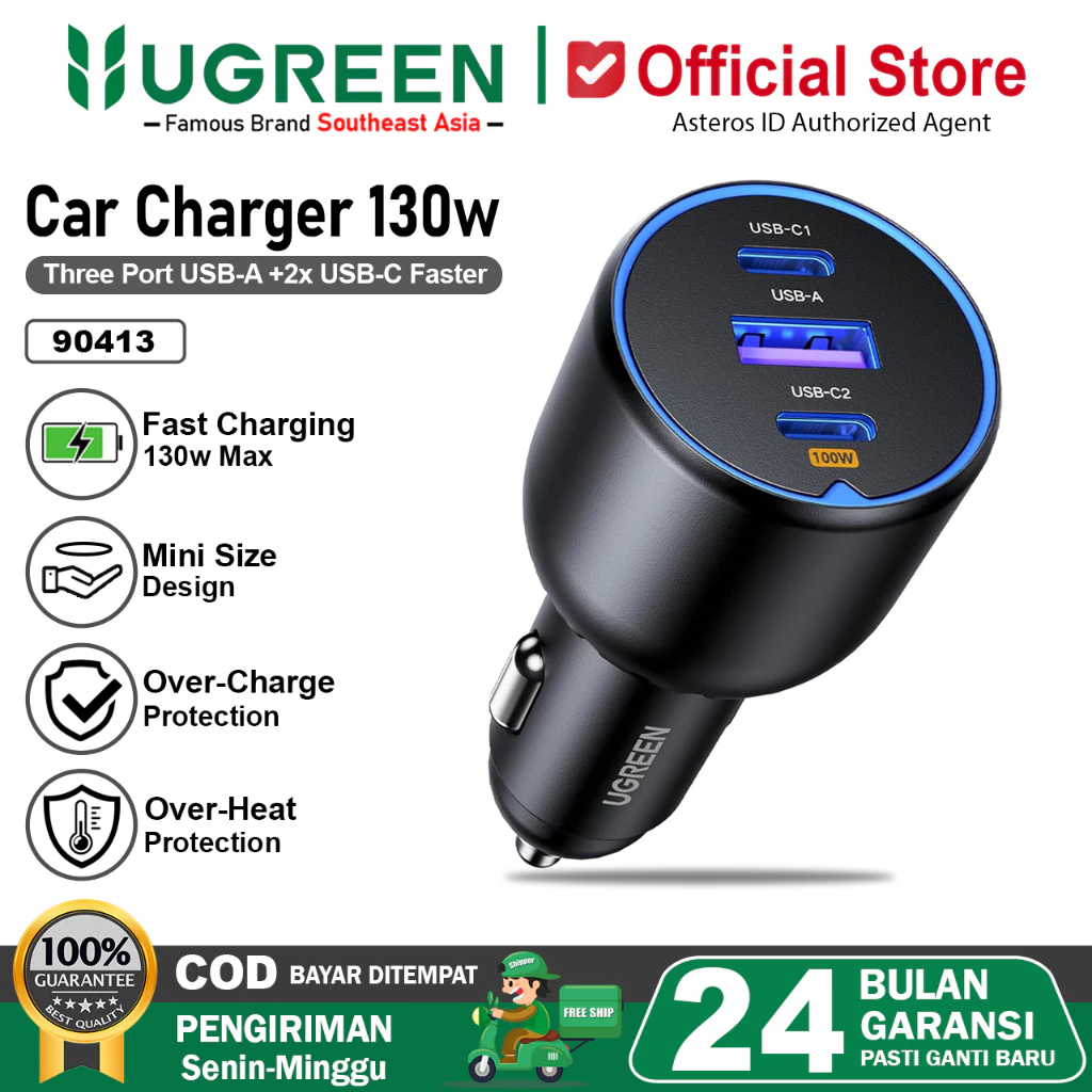 Review UGREEN Car Charger 130W: Cas 2 Gadget Sekaligus, super cepat !