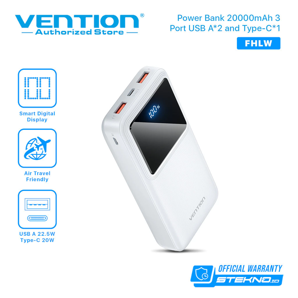 Review Powerbank Vention: Daya Tahan, Kecepatan, dan Kenyamanan dalam Satu Paket